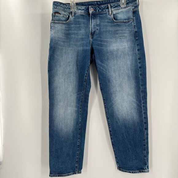 G-Star Raw Womens 35x28 Kate Boyfriend Distressed 5 Pocket Blue Jeans (READ) - Picture 6 of 7